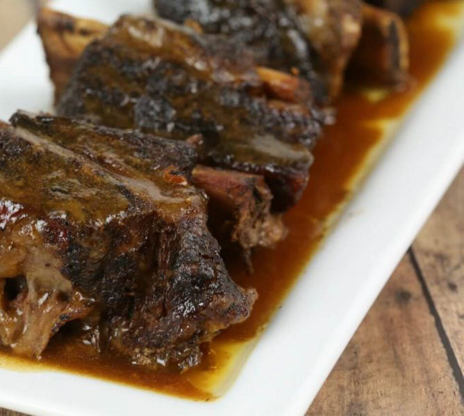 Chipotle Chocolate Stout Braised Short Ribs with Beer Brassica Slaw ...