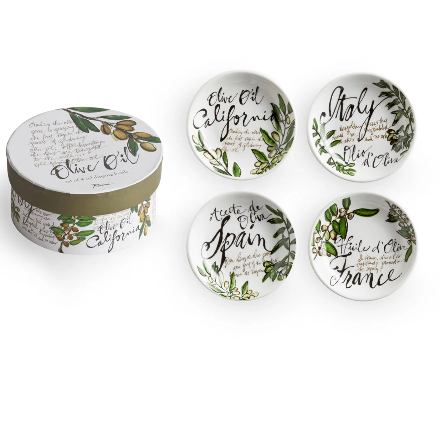 Olive Oil Dipping Dish Set/4