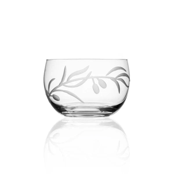OLIVE GLASS BOWL