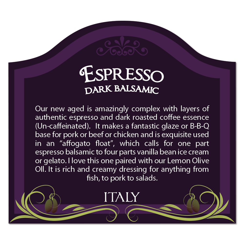 ESPRESSO Balsamic Vinegar (Dark)