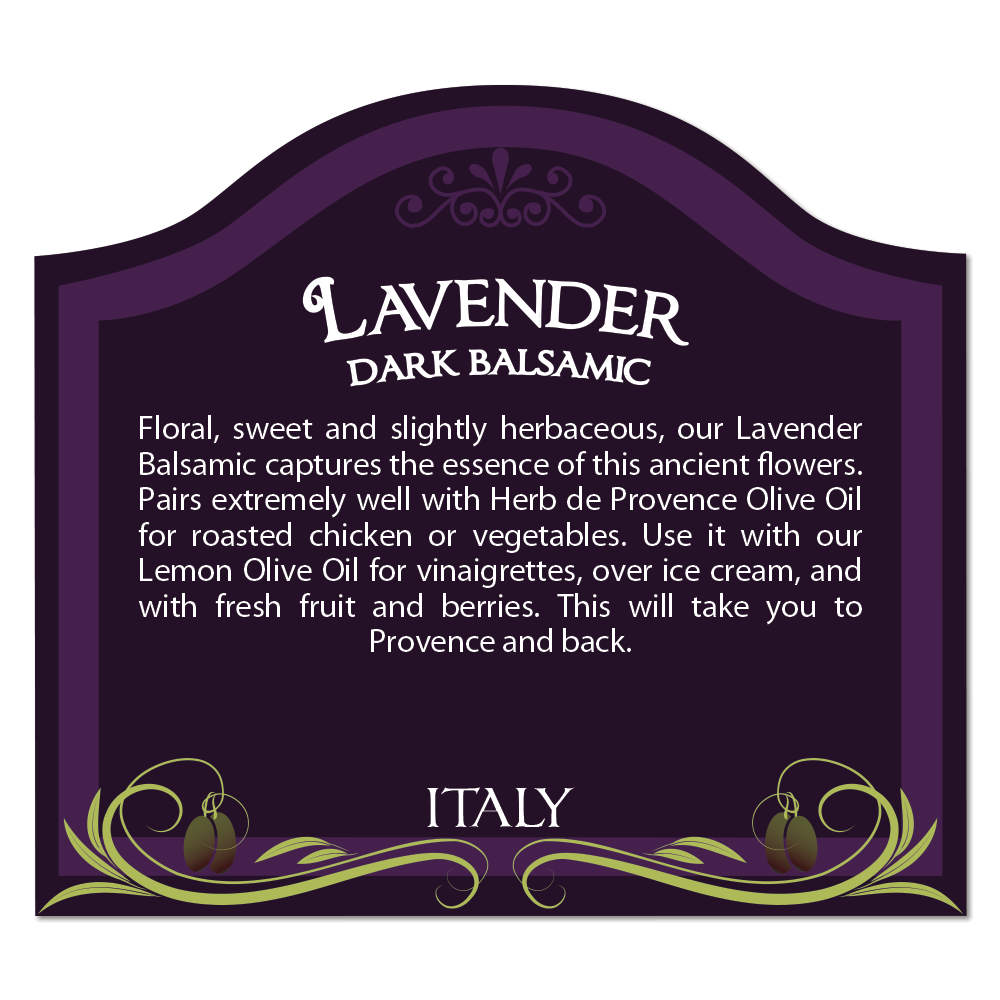 LAVENDER Balsamic Vinegar (Dark)