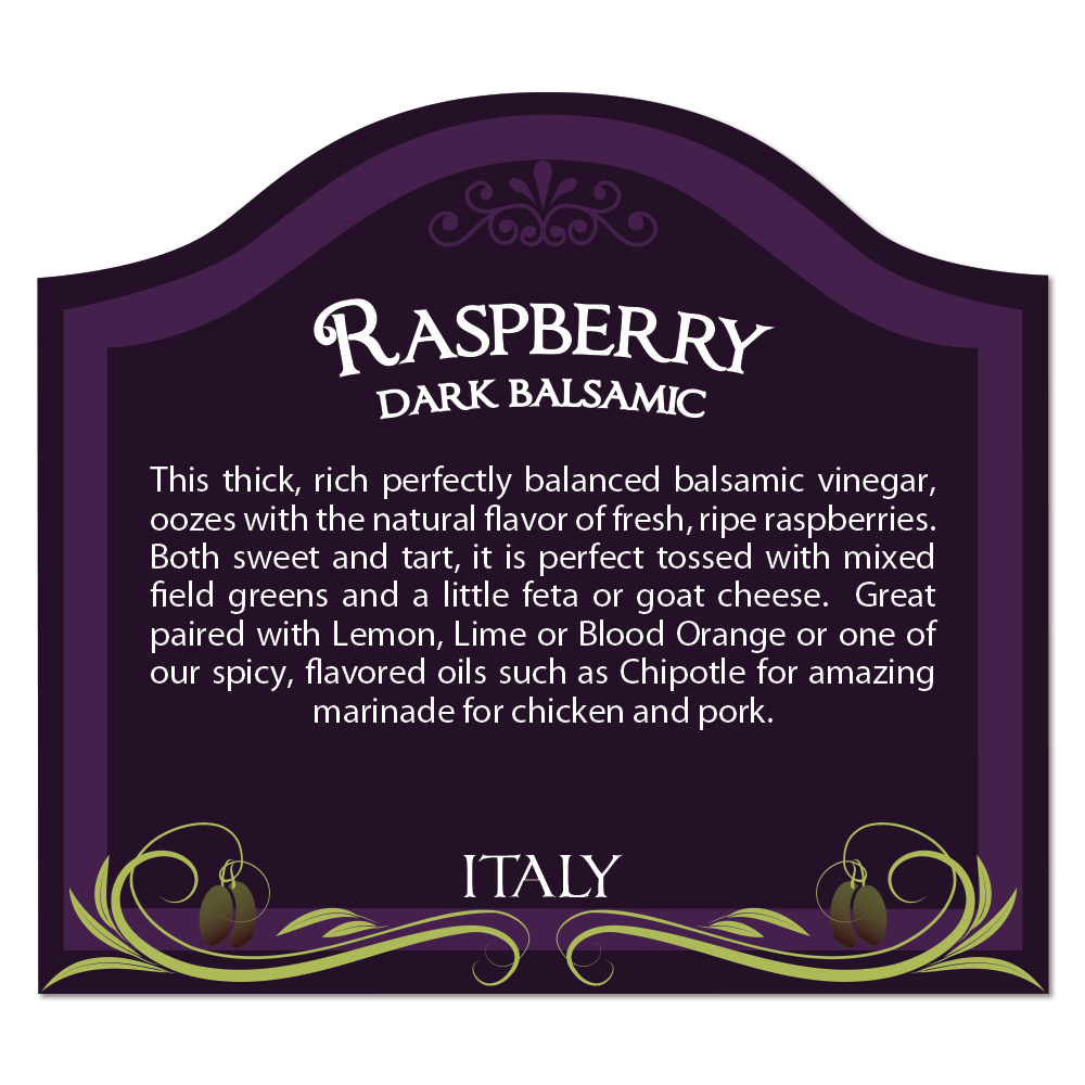RASPBERRY Balsamic Vinegar (Dark)
