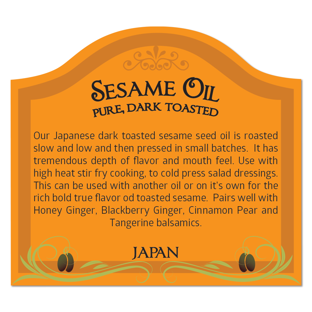 SESAME OIL - 100% Pure Japanese Dark Toasted