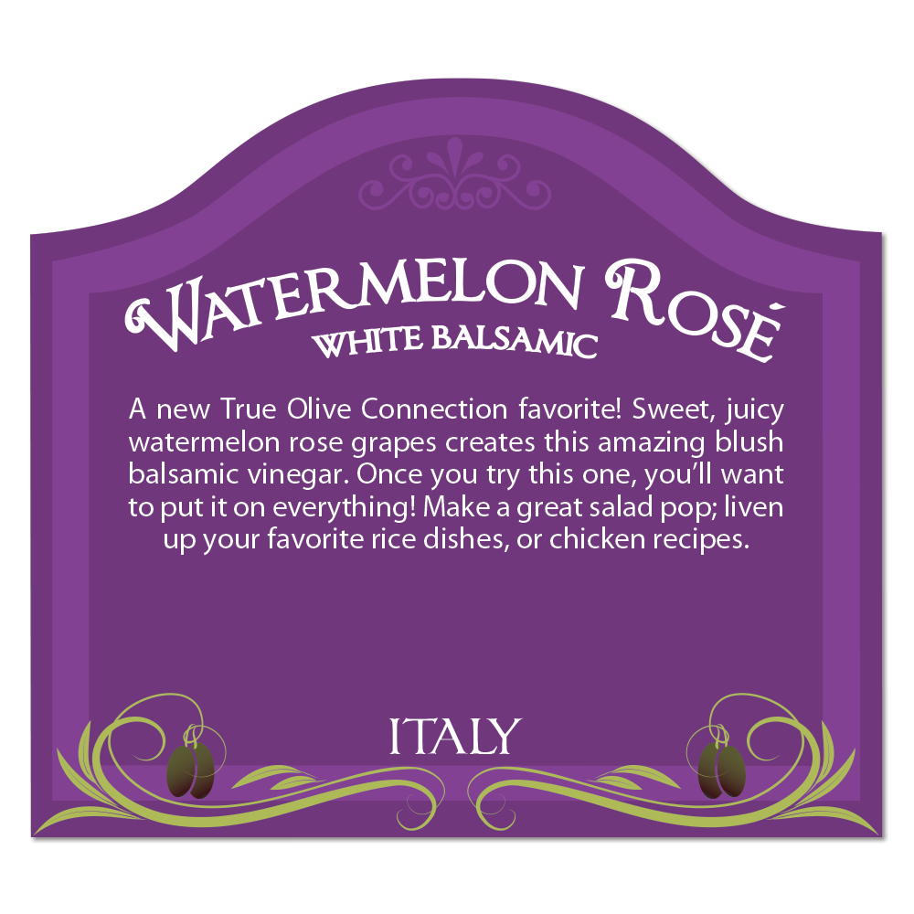 WATERMELON ROSE Balsamic Vinegar (Blush)