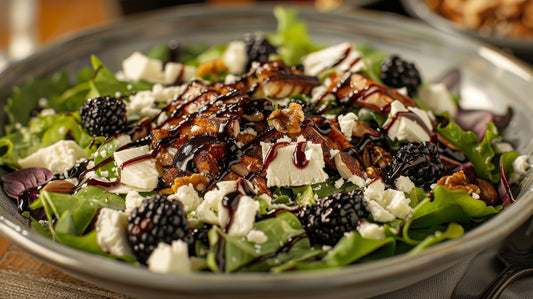 Hot & Simple Blackberry Salad Dressing (or Marinade)