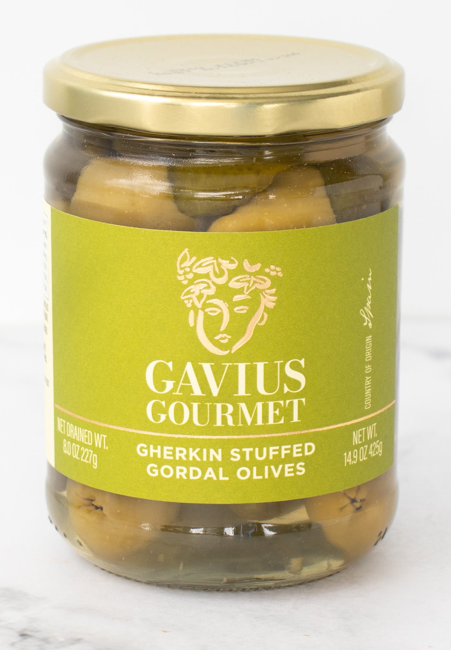 Gavius Gordal Gherkin-Stuffed Olives