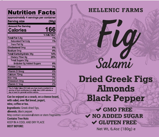 Vegan Fig Salami Almond & Black Pepper