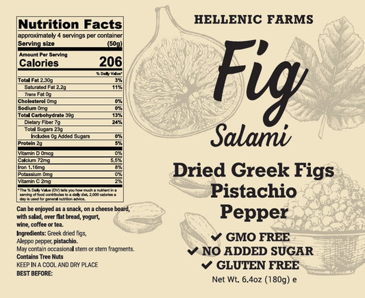 Vegan Fig Salami Pisatchio Pepper