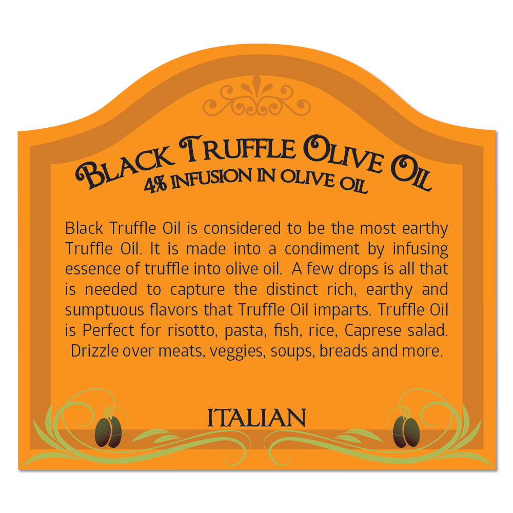 BLACK TRUFFLE Infused Olive Oil