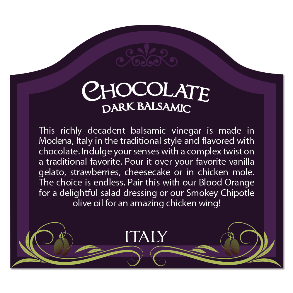 CHOCOLATE Balsamic Vinegar (Dark)