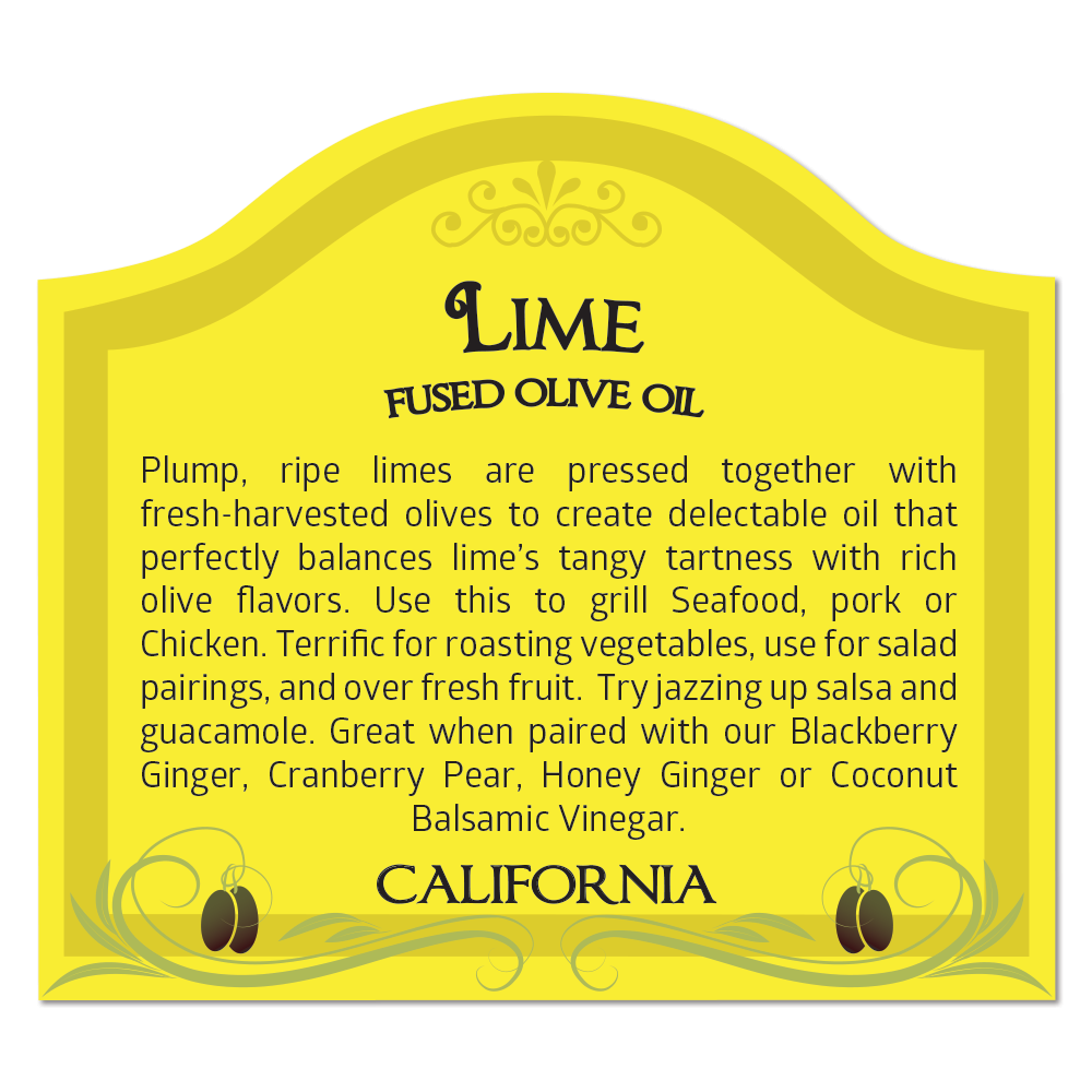 LIME Infused Olive Oil - California