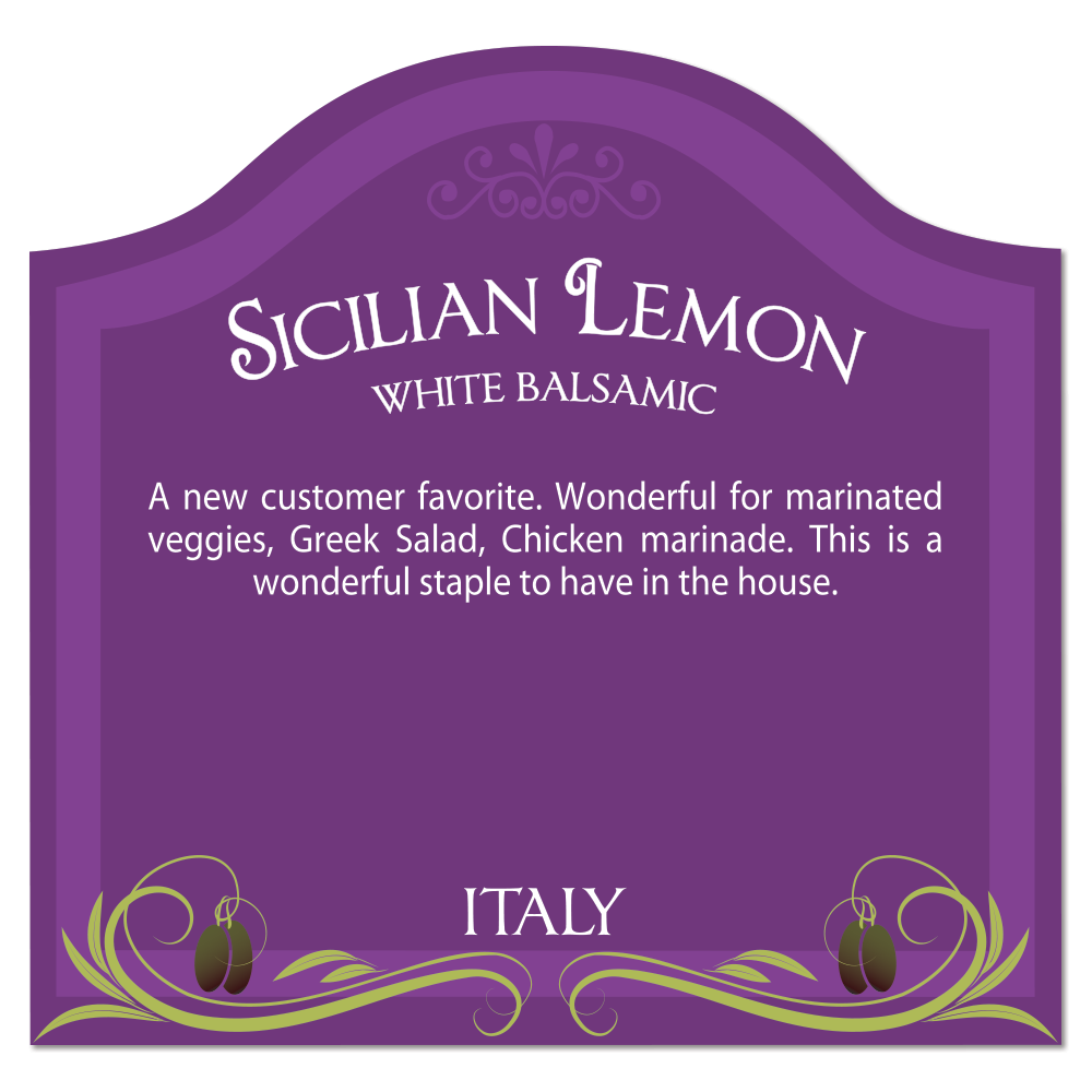 SICILIAN LEMON Balsamic Vinegar (White)