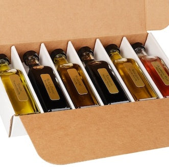 Gourmet Olive Oil and Vinegar Sampler 6 Pack Set A (2.4oz x 6)