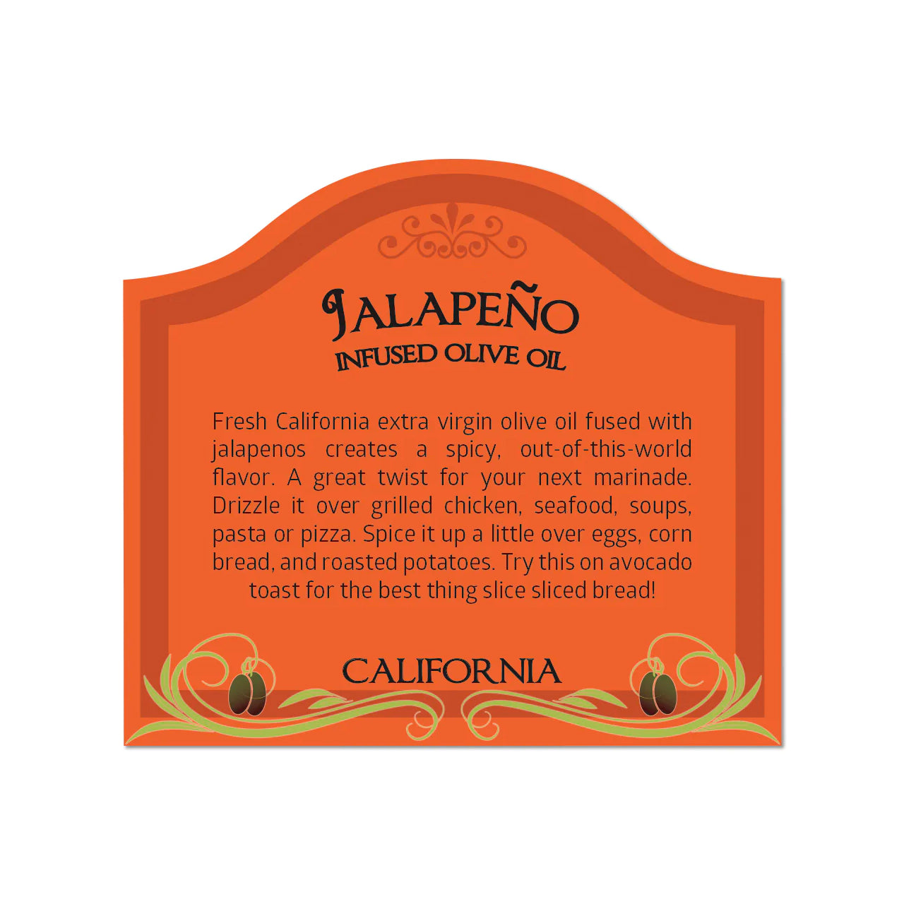 JALAPEÑO Infused Olive Oil - California